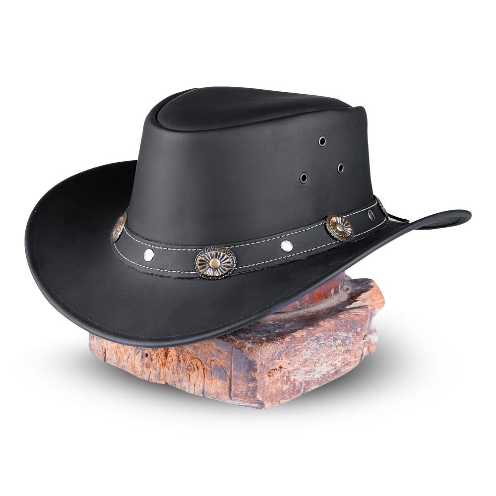 6397 Showerproof Outback hat Also Worn as Leather Cowboy hat, Australian - Picture 7 of 8